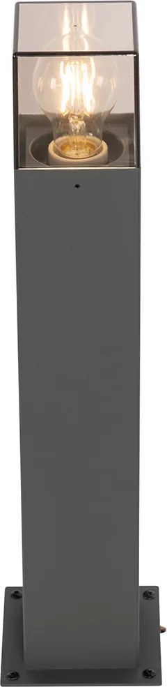 Nowoczesna lampa podłogowa zewnętrzna 50 cm ciemnoszara IP44 - Denmark