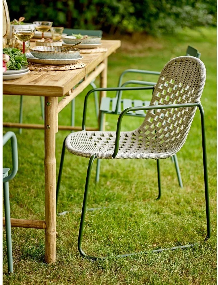 Szare metalowe krzesło ogrodowe Calana – Bloomingville