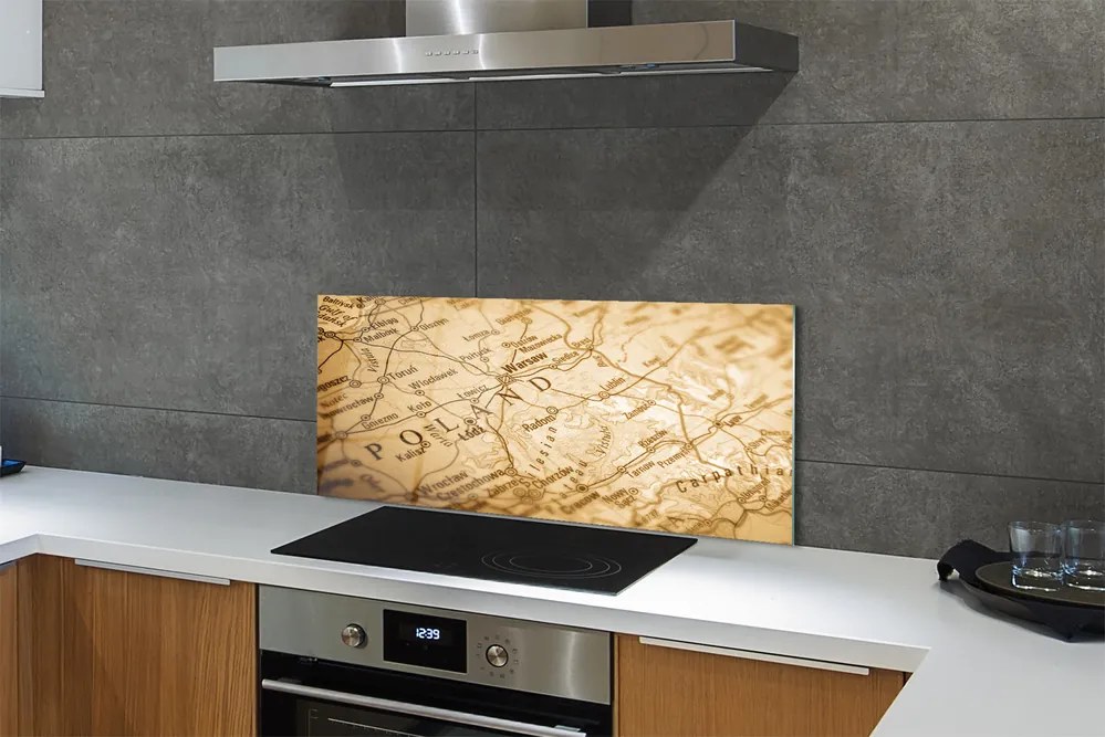 Panel nad Blat Kuchenny Kontury Mapy Polski