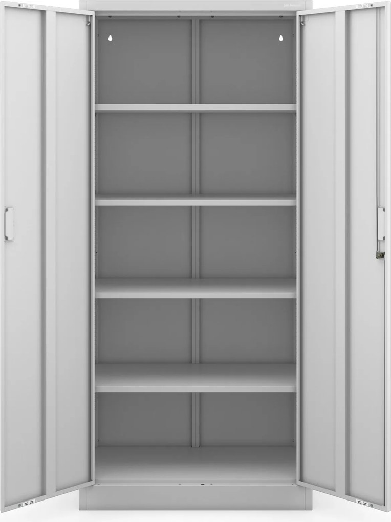 Szafa biurowa na dokumenty Jan Compact 80x40x175 cm, kolor szary