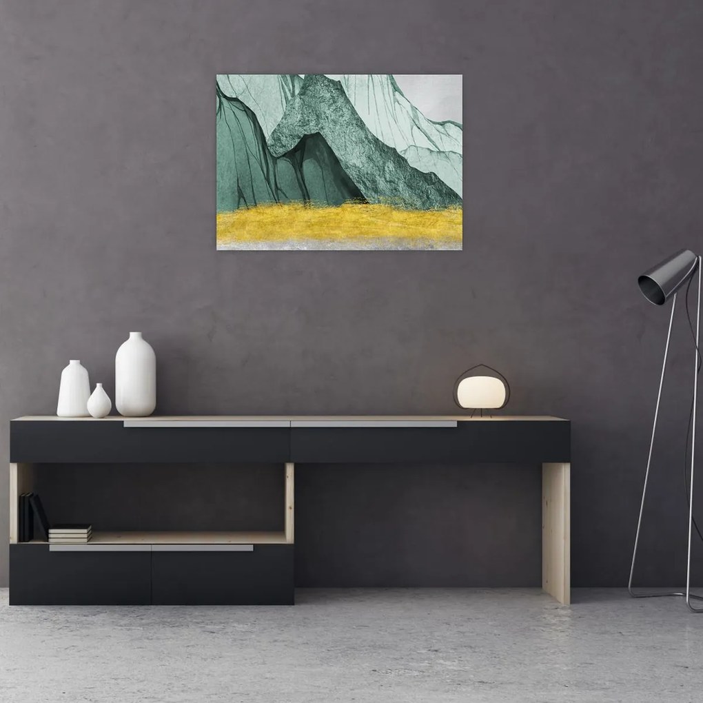 Obraz - Emerald Mountains N⁰2 (70x50 cm)