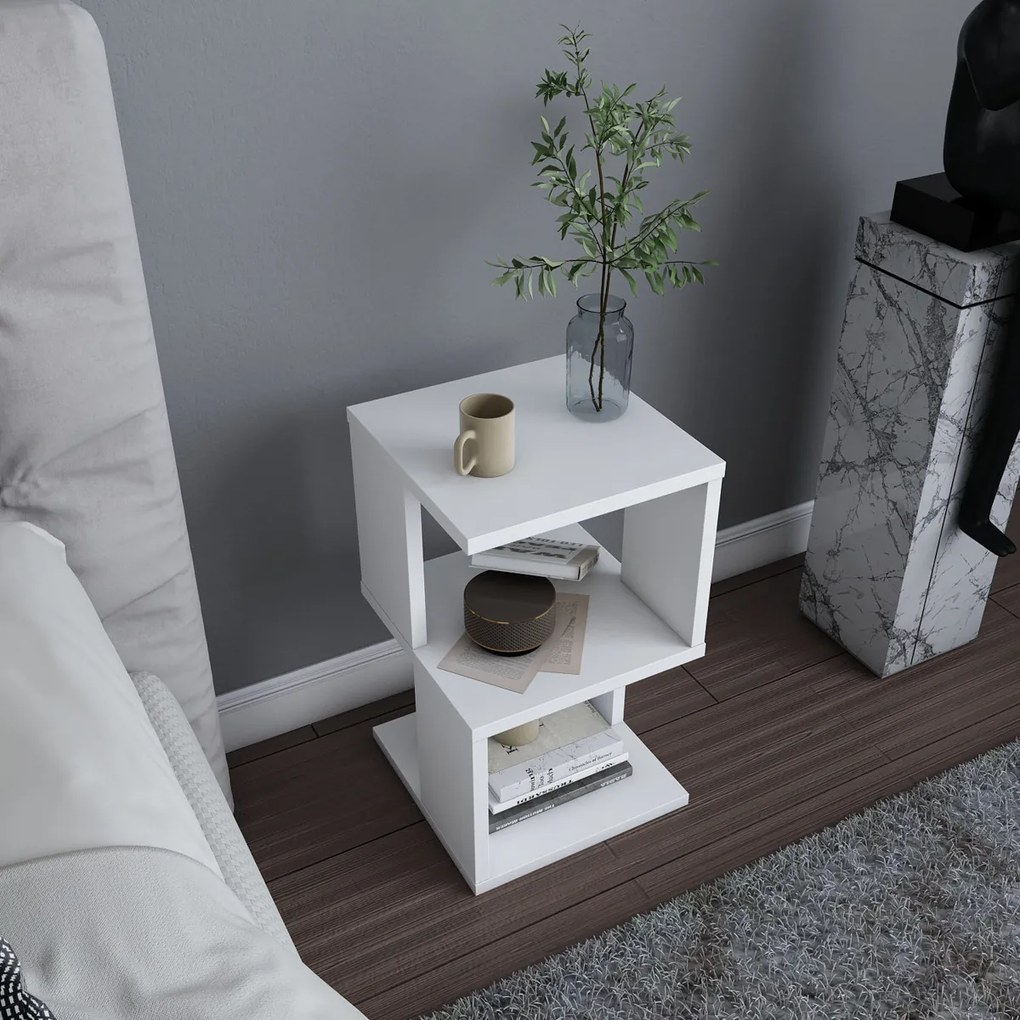 Stolik nocny Carter White