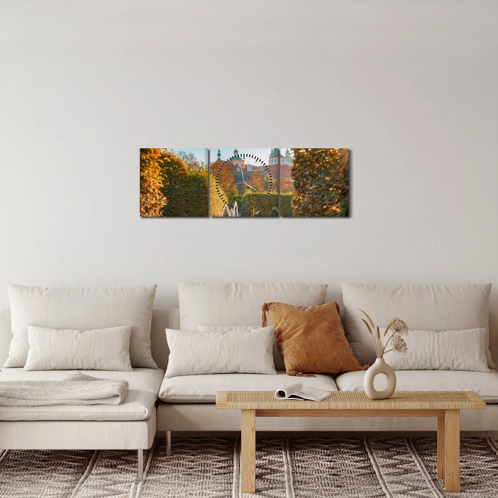 Obraz - Pałac Wallensteina (z zegarem) (90x30 cm)