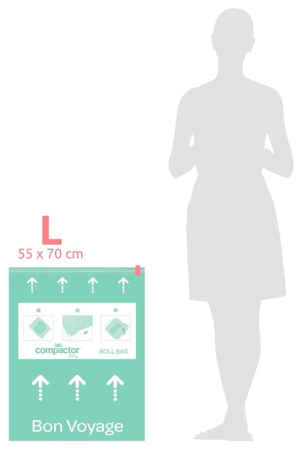 Worki próżniowe zestaw 2 szt. Roll Up L – Compactor