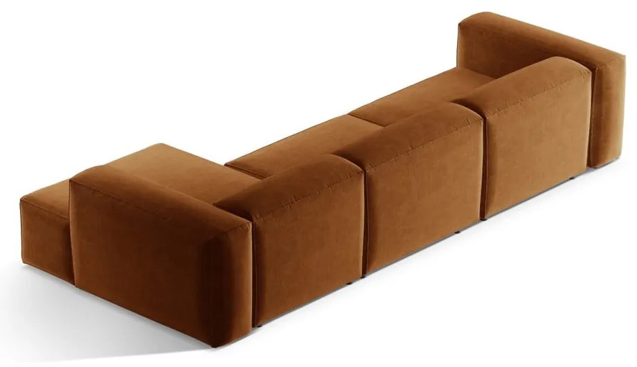 Ceglasty narożnik (prawostronny/z szezlongiem) Bergamo – Cosmopolitan Design