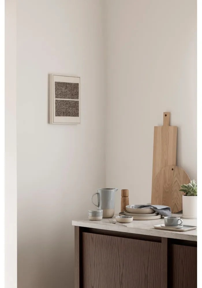 Beżowy ceramiczny kubek z uszkiem Blomus Sablo, 250 ml