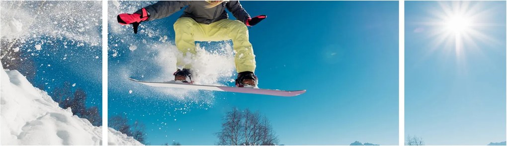 Obraz - Snowboardzista (170x50 cm)