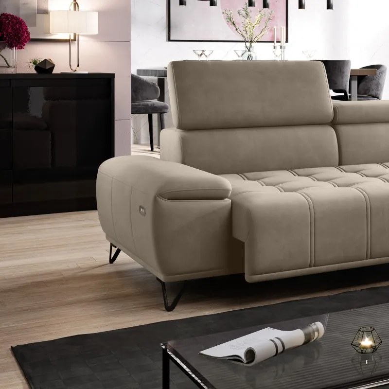 Narożnik PALLADIO MINI z elektryczną regulacją siedziska WERSAL