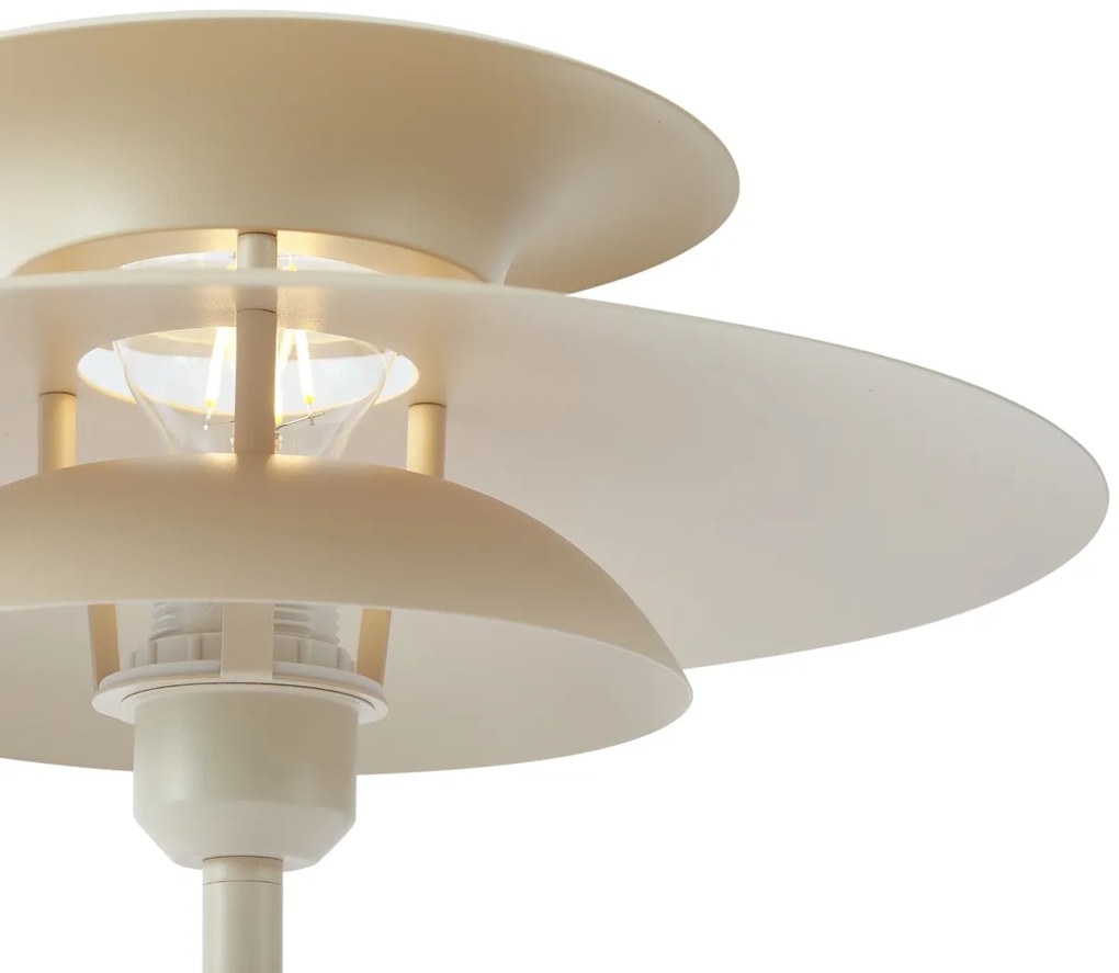 Lampa stołowa w stylu Retro beżowa stalowa 45 cm - Pauly Retro Oswietlenie wewnetrzne