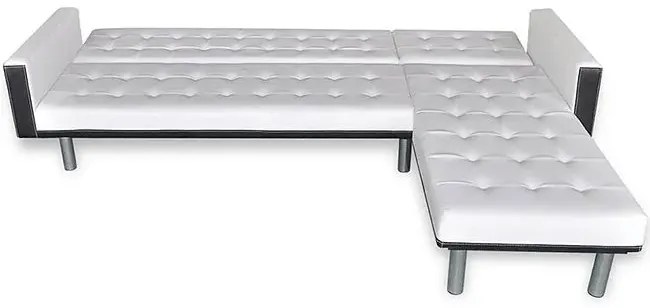 Rozkładany biały narożnik - Iwez 5Q