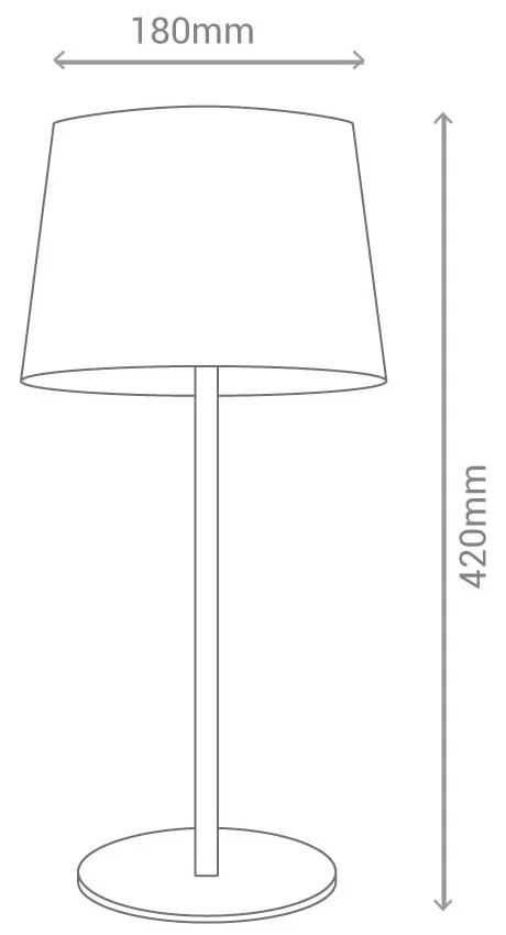 Czarno-biała lampa stołowa SULION Positive