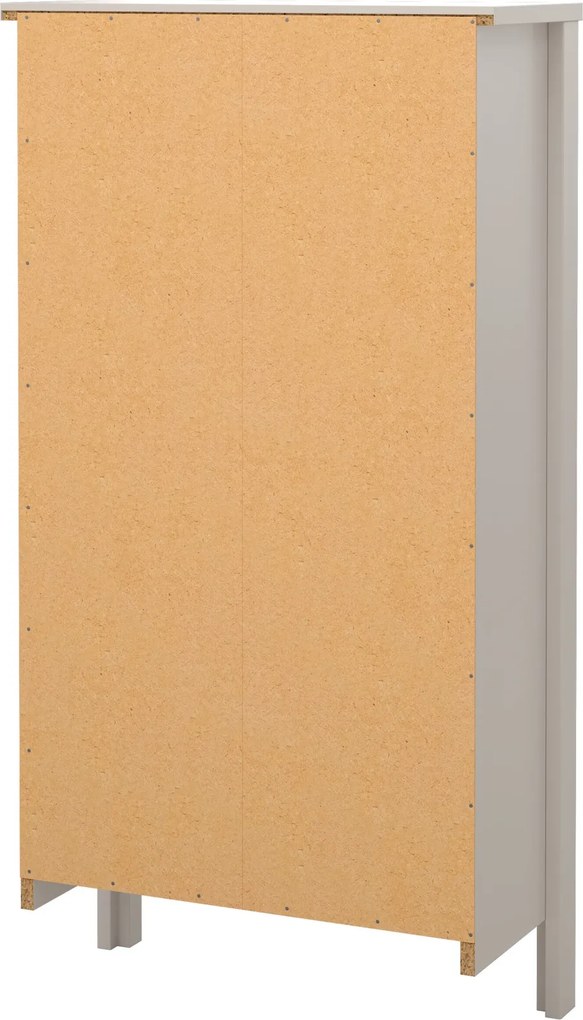 Wąska szafka na buty Madrid z 2 półkami, kaszmir mat