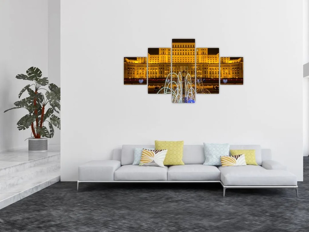 Obraz - Pałac Parlamentu, Bukareszt Rumunia (125x70 cm)
