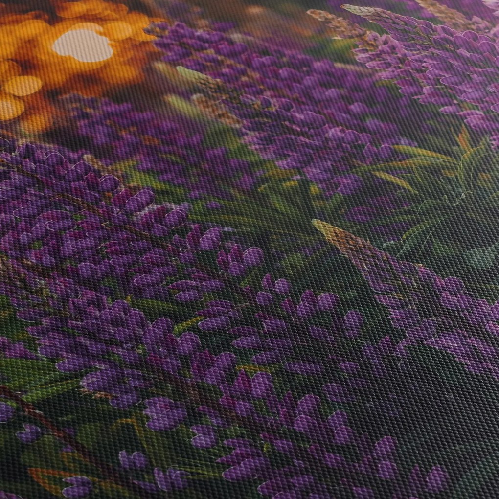 Obraz kwiatów łubinu (170x50 cm)