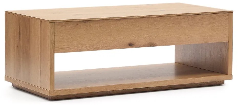 Stolik w dekorze dębu w naturalnym kolorze 60x120 cm Alguema – Kave Home