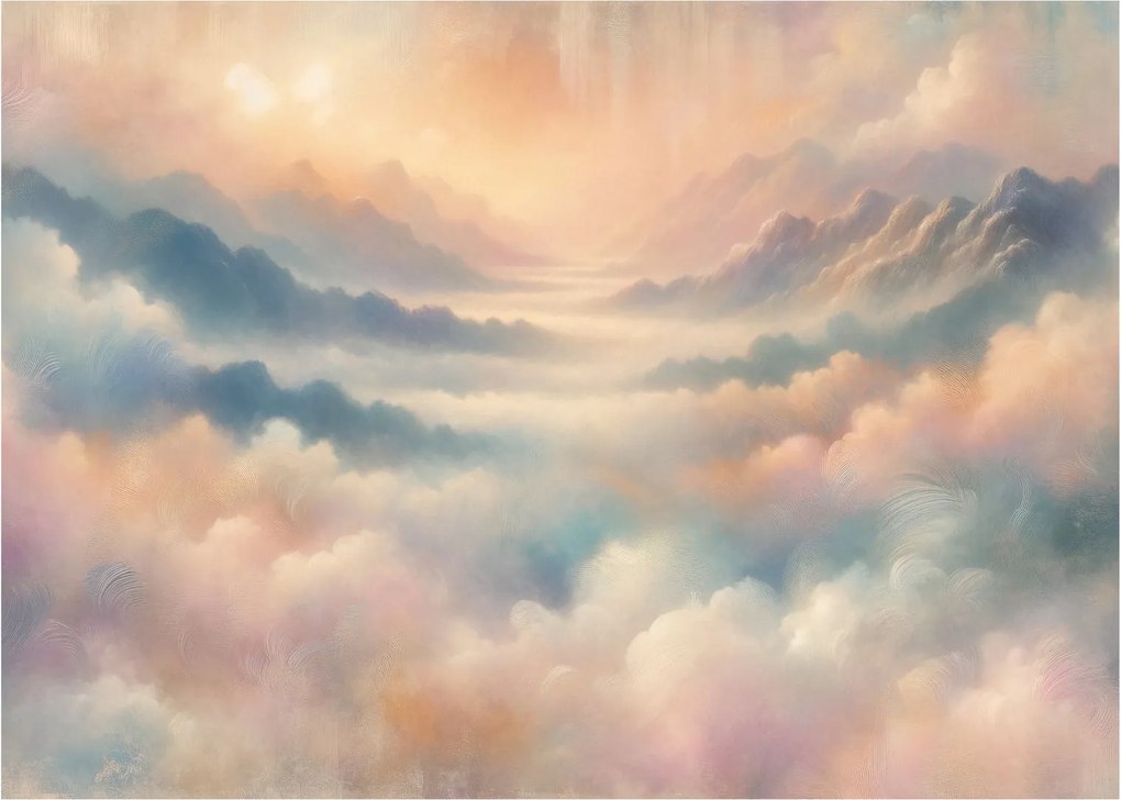 Obraz na szkle - Chmury (70x50 cm)
