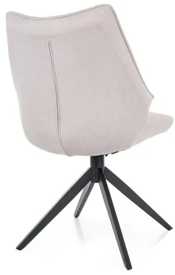Krzesło tapicerowane CODA BREGO jasny beż obrotowe SIGNAL