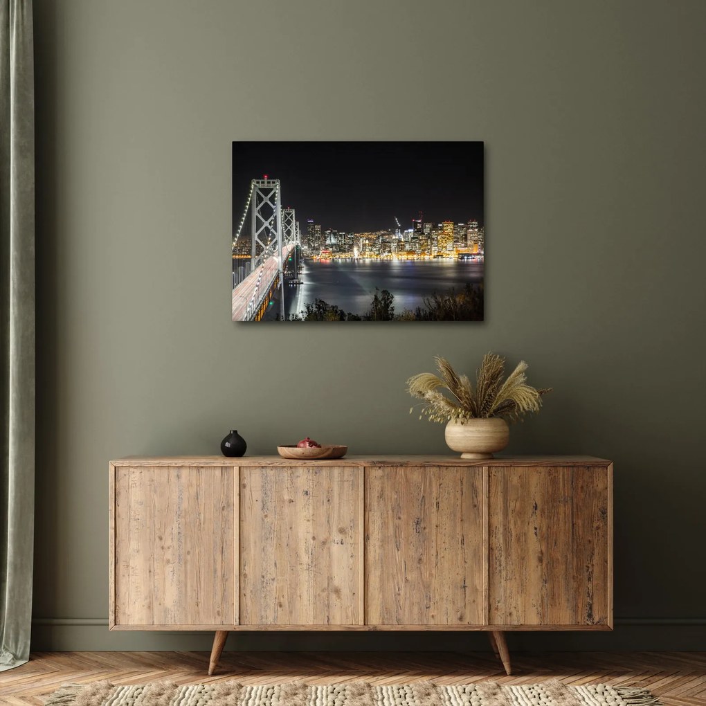 Obraz Brooklyn Bridges i Nowego Jorku (70x50 cm)