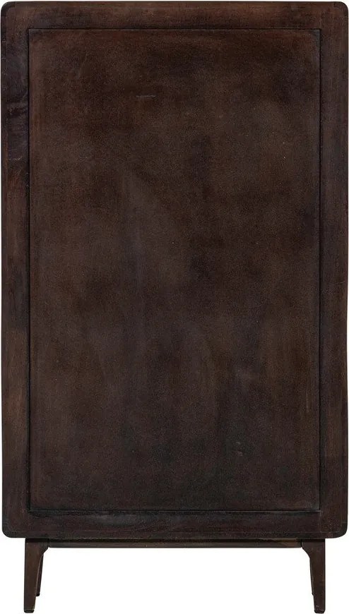 Szafka z litego drewna mango w ciemnym naturalnym kolorze 85x150x35 cm Liya – WOOOD