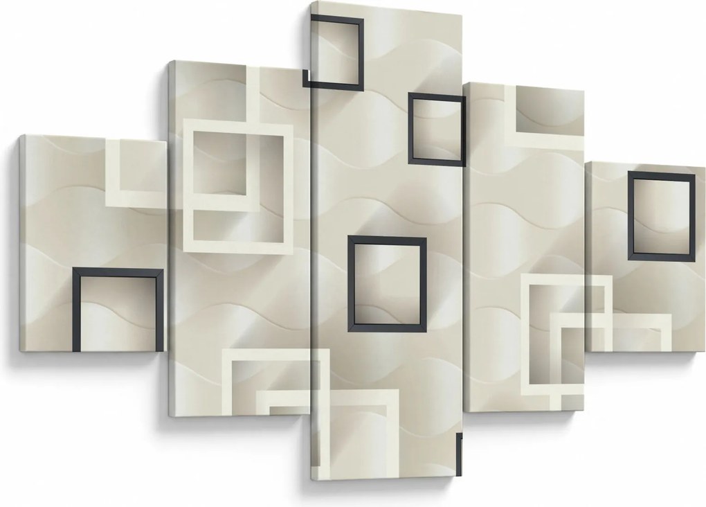 Geometryczny abstrakcyjny obraz (125x70 cm)
