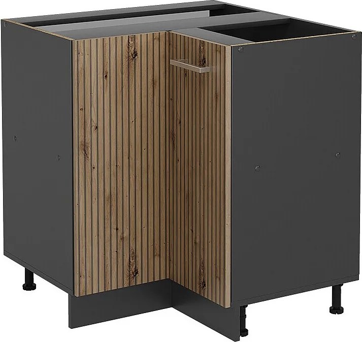 Szafka narożna dąb rzemieślniczy 75.6x46x81.6 r-line