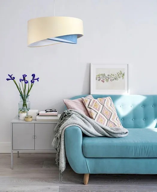 Beżowo-biała skandynawska lampa wisząca - 2X EX998 R0-S88