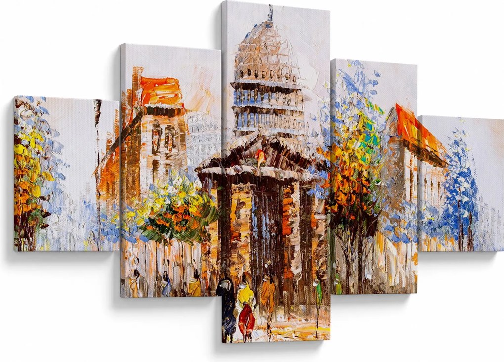 Obraz - Malowana miejska pamiątka (125x70 cm)