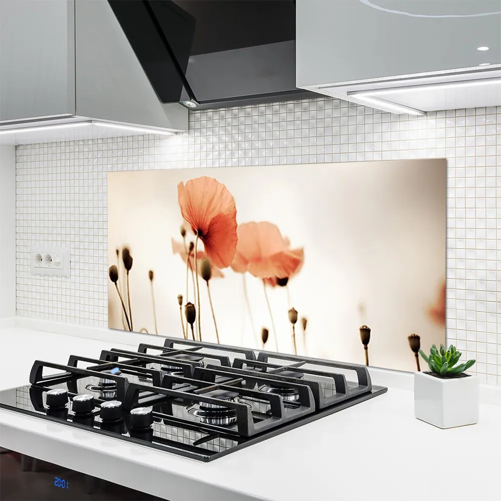 Panel nad blat kuchenny Klasyczne Czerwone Maki