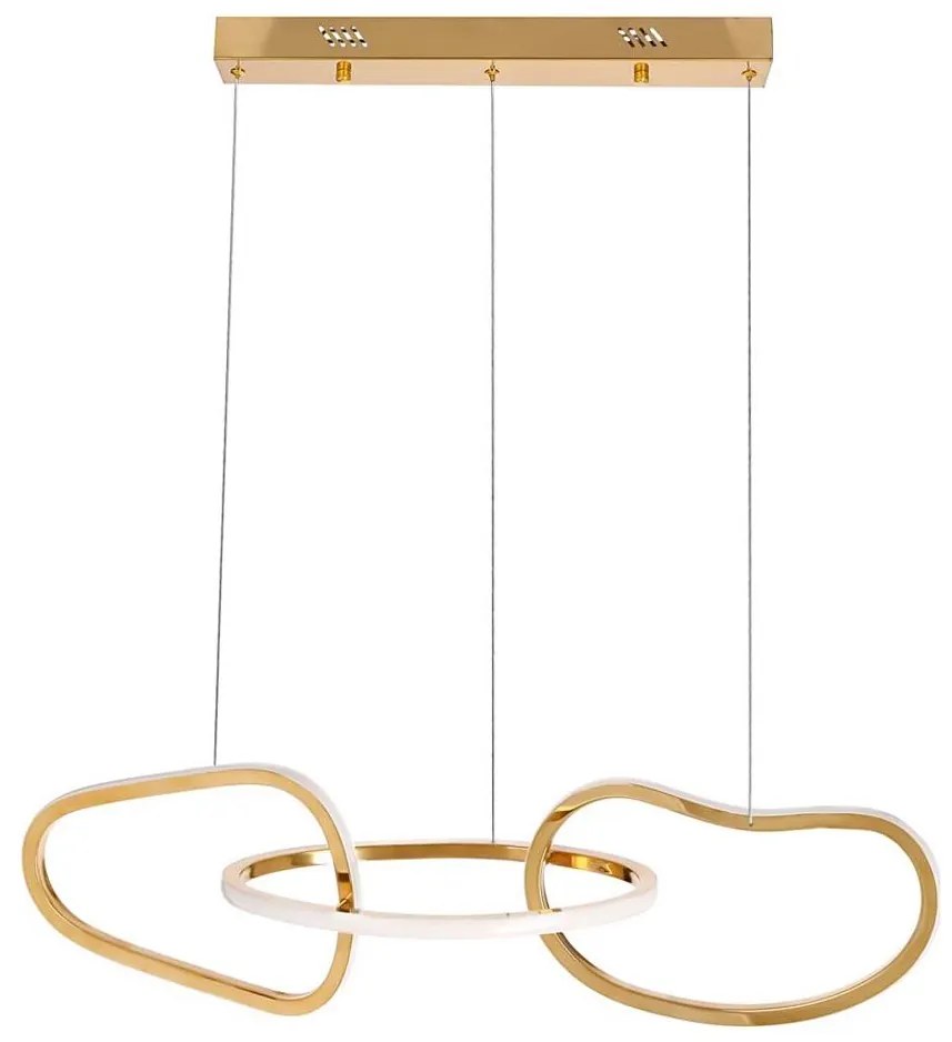 Žyrandol LED na lince ANNELI LED/30W/230V 80 cm złoty