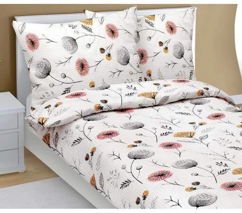 Bellatex Pościel krepa Makovice beżowa, 140 x 220,70 x 90 cm, 140 x 220 cm, 70 x 90 cm