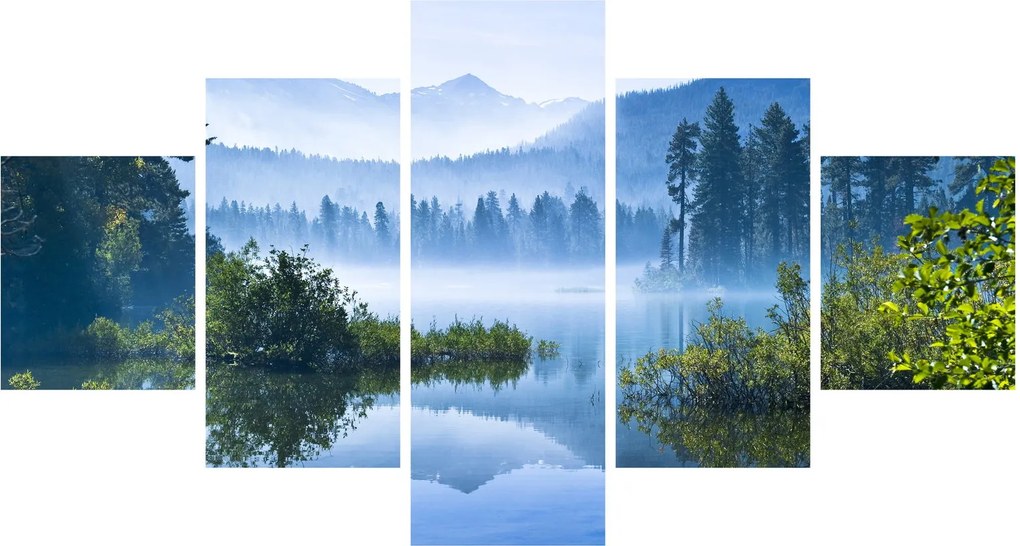 Obraz górskiego jeziora (125x70 cm)