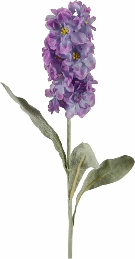 Sztuczny kwiat MATTHIOLA 56 cm, fioletowy