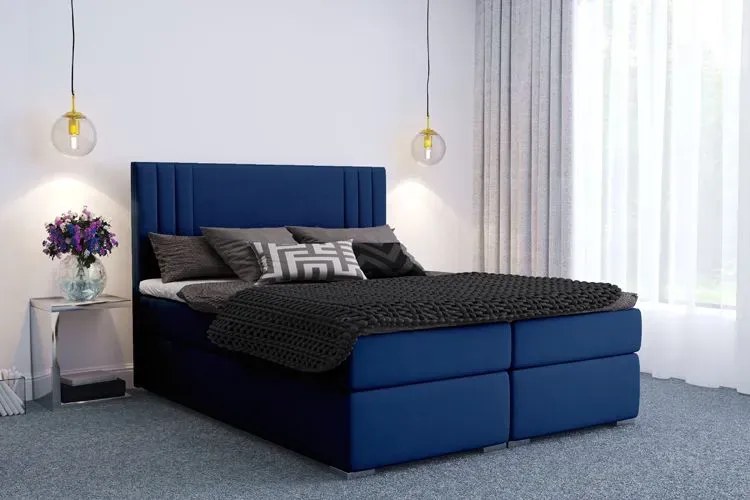 Podwójne łóżko boxspring Felippe 140x200 Lorna