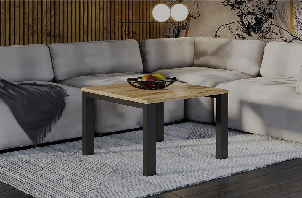 Ława GAROLD 80x80 dąb wotan