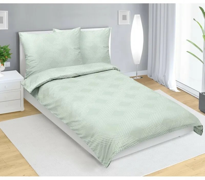Bellatex Pościel satynowa Linie mięta , 140 x 220cm, 70 x 90 cm, 140 x 220 cm, 70 x 90 cm