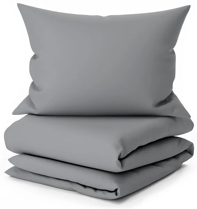 PrzytulneMieszkanie.pl PrzytulneMieszkanie.pl Pościel bawełniana Lux szara, zakładka