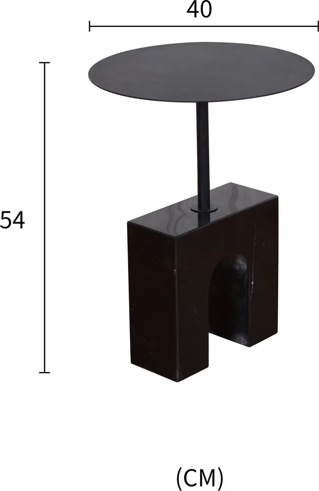 Designerski stolik kawowy Modig M99, kolor czarny
