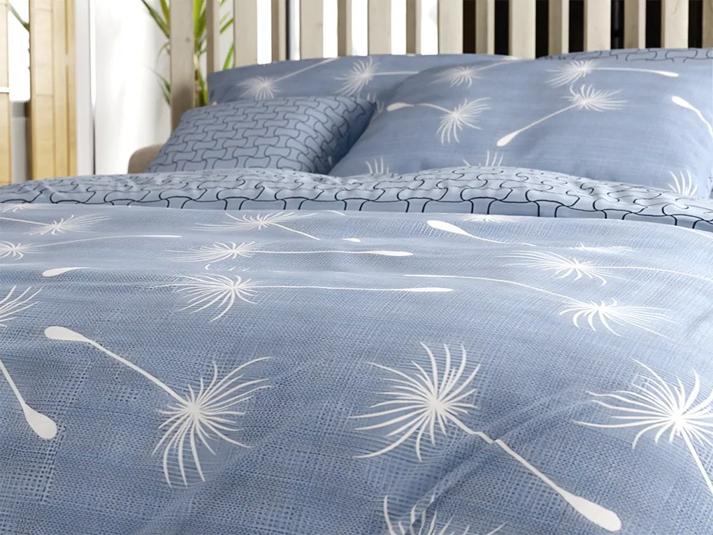 PrzytulneMieszkanie.pl PrzytulneMieszkanie.pl Pościel z mikrofibry DANDORA niebieska Rozmiar pościeli: 2 szt 70 x 90 cm | 200 x 220 cm