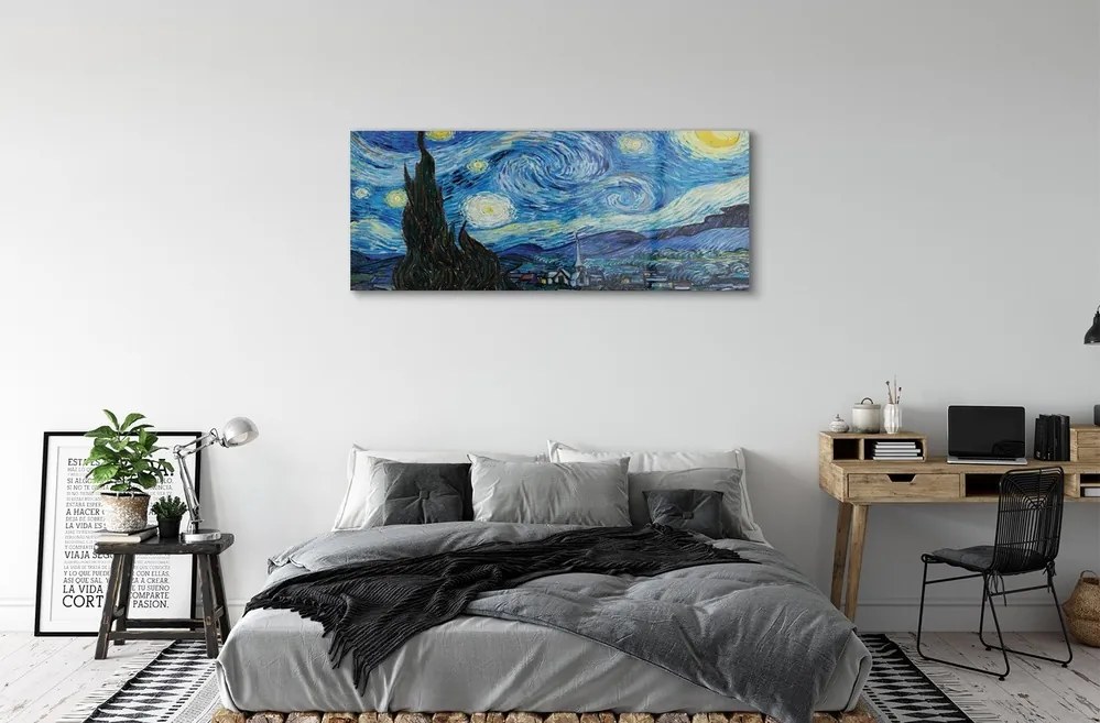 Obraz na szkle Gwiaździsta noc - Vincent van Gogh