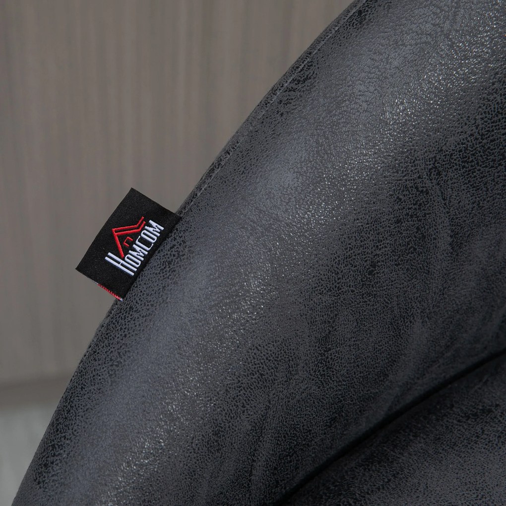 HOMCOM 2 szt krzesła barowe regulowane obrotowe 360 stopni Szare Nowoczesne i funkcjonalne | Aosom PL