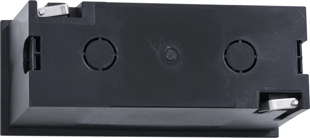 Nowoczesna oprawa ścienna wpuszczana czarna 16 cm z LED IP65 - Mert