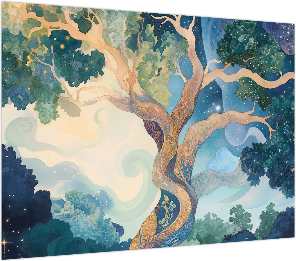 Obraz – Kosmiczne drzewo (70x50 cm)