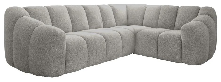 Jasnoszary narożnik (prawostronny/w kształcie litery L) Shell – Miuform