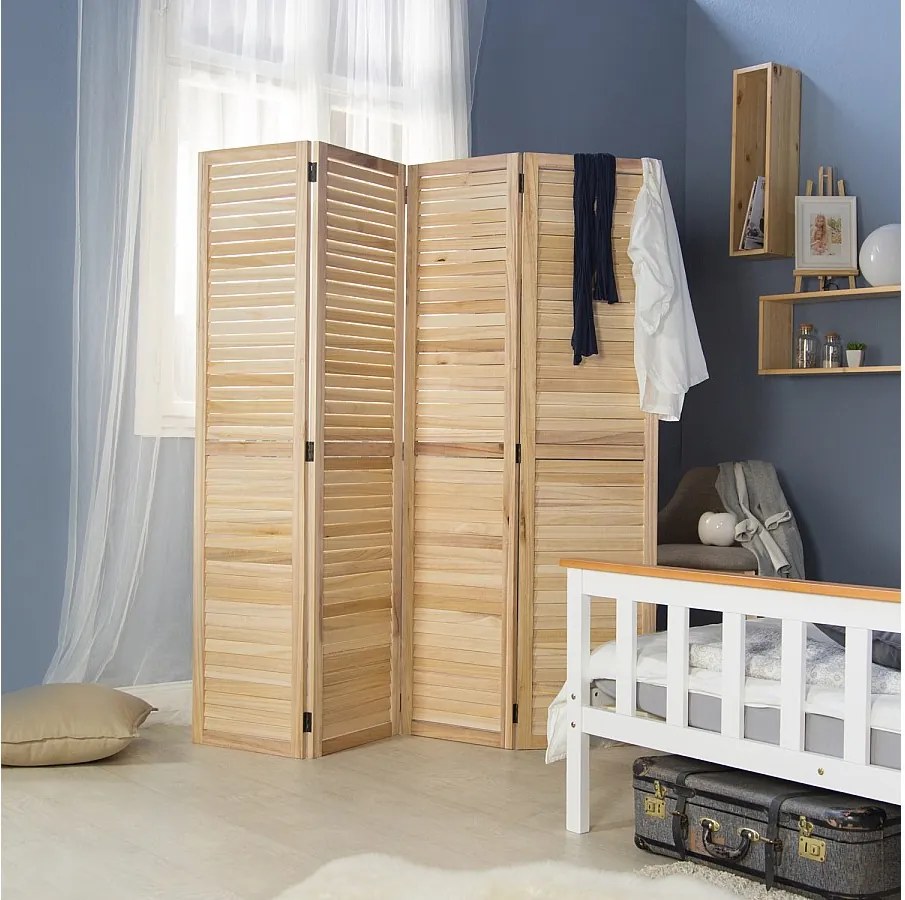 Przegroda pokojowa 160x170x2 cm brązowa