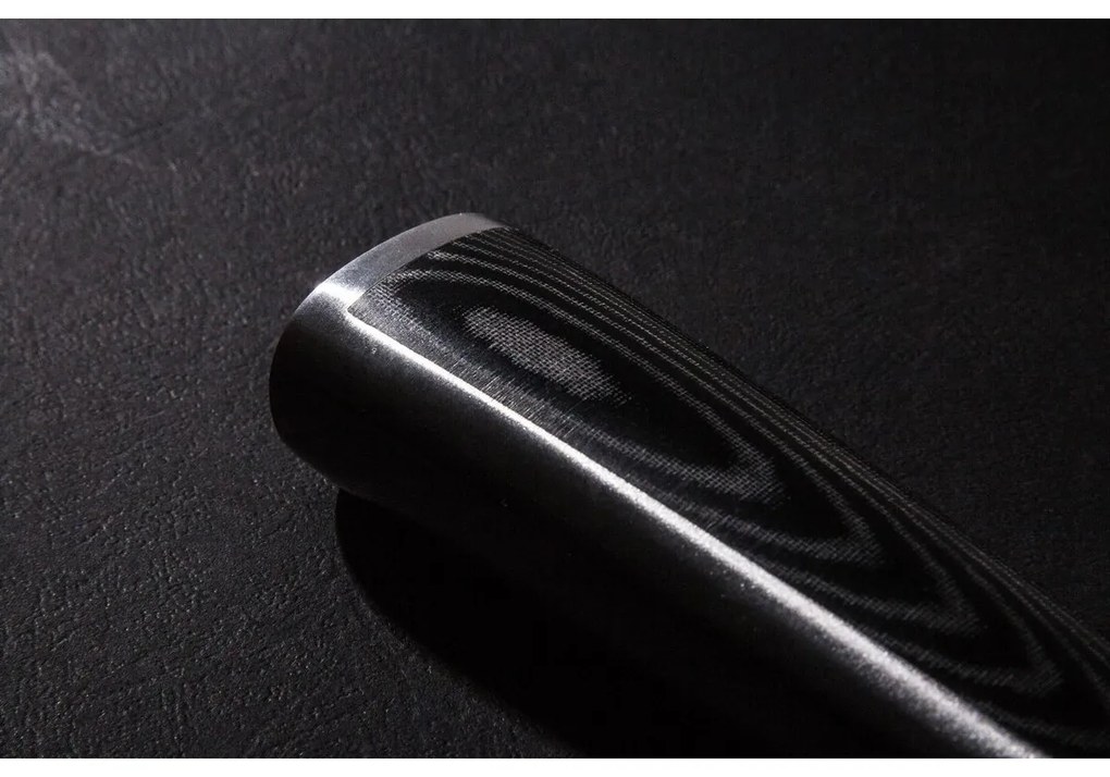 Zestaw noży G21 Damascus Premium w bambusowym bloku, 4 szt. + kamień do ostrzenia