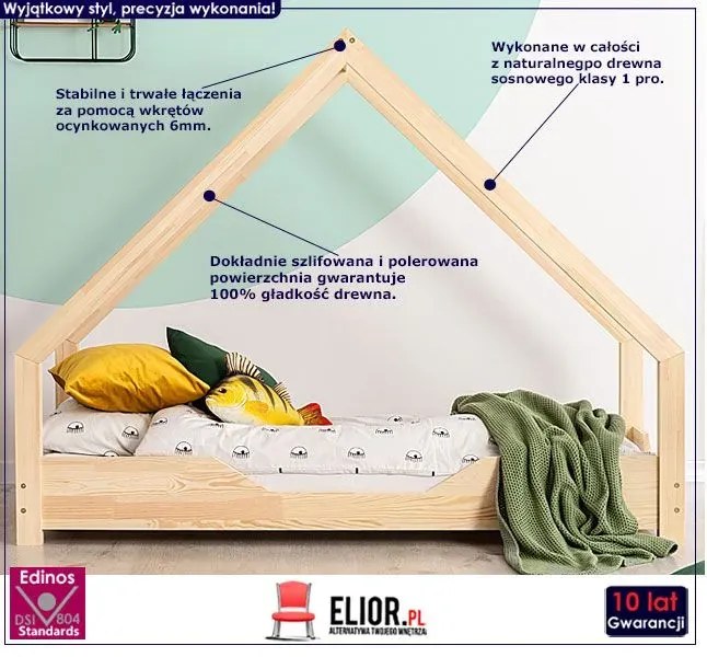 Łóżko dziecięce domek drewniany D1-T45