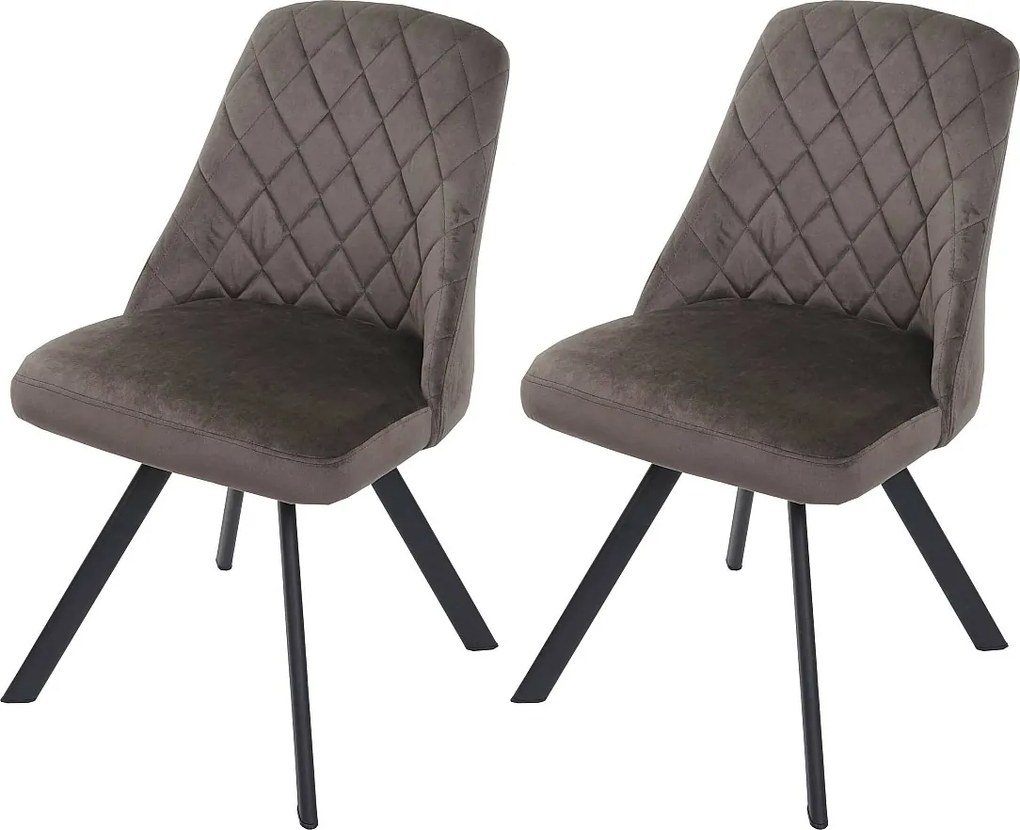 Krzesło do jadalni MCW-K25 (zestaw 2 sztuk),  ciemny brąz