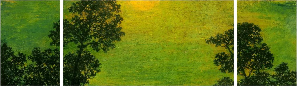 Obraz - Imitator of Ralph Albert Blakelock, Moonlight, reprodukcje (170x50 cm)