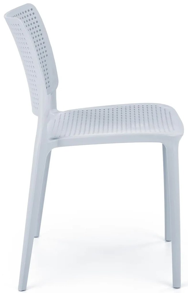 Krzesło sztaplowane jasno niebieskie polipropylen K514