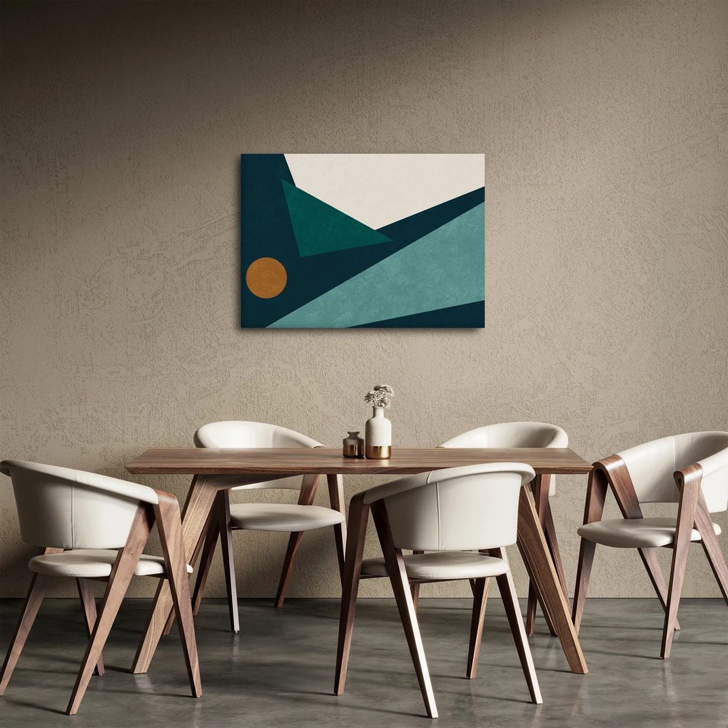 Obraz - Abstrakcja kubistyczna (70x50 cm)